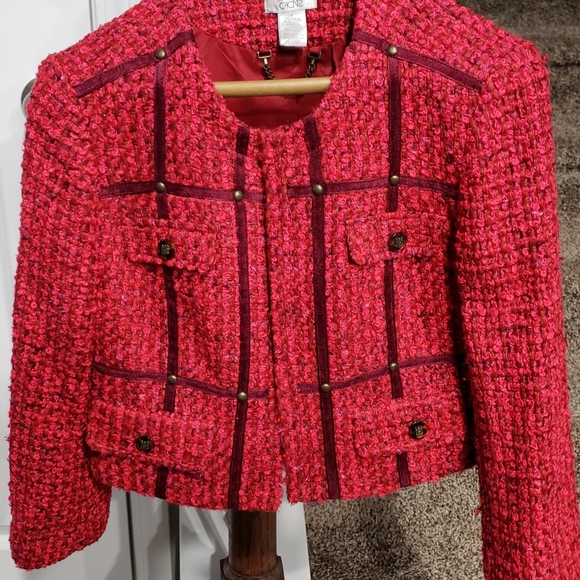 Cache, Red, Waist-length, Size 4 jacket - Picture 2 of 2